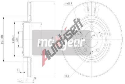 MAXGEAR Brzdov kotou - 321 mm MXG 19-1838, 19-1838