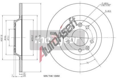 MAXGEAR Brzdov kotou - 290 mm MXG 19-1845, 19-1845