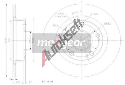 MAXGEAR Brzdov kotou - 260 mm MXG 19-1854, 19-1854