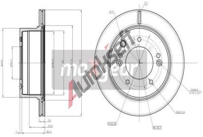 MAXGEAR Brzdov kotou - 315 mm MXG 19-1865, 19-1865