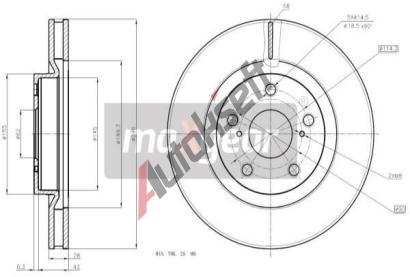 MAXGEAR Brzdov kotou - 296 mm MXG 19-1866, 19-1866