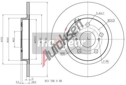 MAXGEAR Brzdov kotou - 290 mm MXG 19-1870, 19-1870