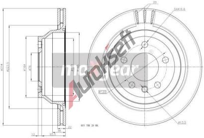 MAXGEAR Brzdov kotou - 314 mm MXG 19-1874, 19-1874