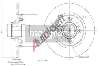 MAXGEAR Brzdov kotou - 267 mm MXG 19-1902, 19-1902