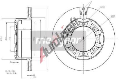 MAXGEAR Brzdov kotou - 290 mm MXG 19-1942, 19-1942