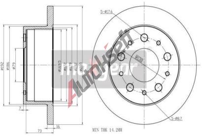 MAXGEAR Brzdov kotou - 280 mm MXG 19-1944, 19-1944
