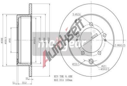 MAXGEAR Brzdov kotou - 262 mm MXG 19-1948, 19-1948