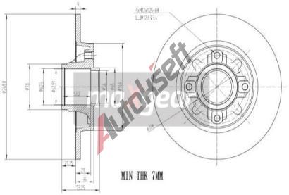 MAXGEAR Brzdov kotou s loiskem - 249 mm MXG 19-1969, 19-1969