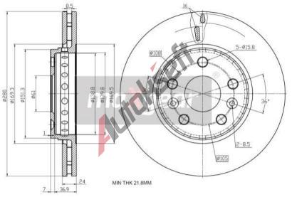 MAXGEAR Brzdov kotou - 280 mm MXG 19-2002, 19-2002