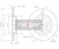Brzdov kotou MAXGEAR ‐ MXG 19-2003