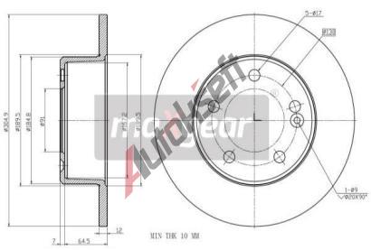 MAXGEAR Brzdov kotou - 305 mm MXG 19-2011, 19-2011