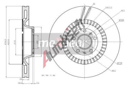 MAXGEAR Brzdov kotou - 360 mm MXG 19-2020, 19-2020