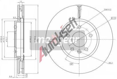 MAXGEAR Brzdov kotou - 321 mm MXG 19-2229, 19-2229