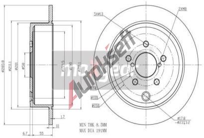 MAXGEAR Brzdov kotou - 286 mm MXG 19-2271, 19-2271