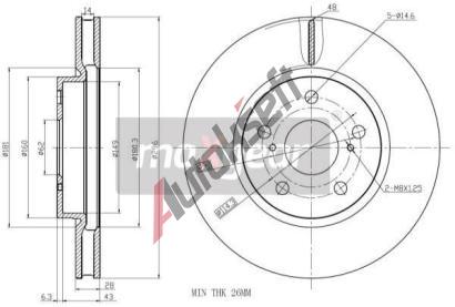 MAXGEAR Brzdov kotou - 299 mm MXG 19-2281, 19-2281