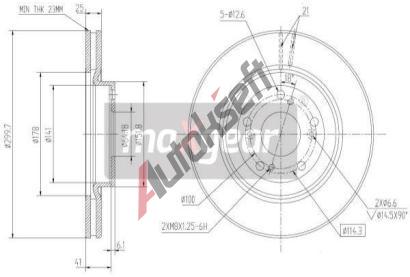 MAXGEAR Brzdov kotou - 300 mm MXG 19-2301, 19-2301