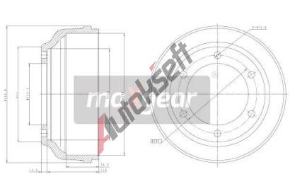 MAXGEAR Brzdov buben MXG 19-2304, 19-2304