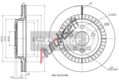MAXGEAR Brzdov kotou - 302 mm MXG 19-2335, 19-2335