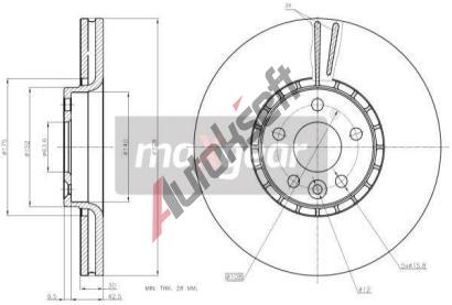 MAXGEAR Brzdov kotou - 328 mm MXG 19-2336, 19-2336