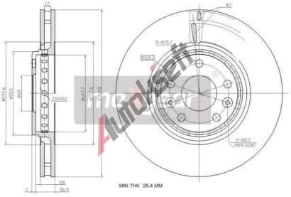 MAXGEAR Brzdov kotou - 320 mm MXG 19-2363, 19-2363