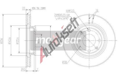 MAXGEAR Brzdov kotou - 256 mm MXG 19-2376MAX, 19-2376MAX