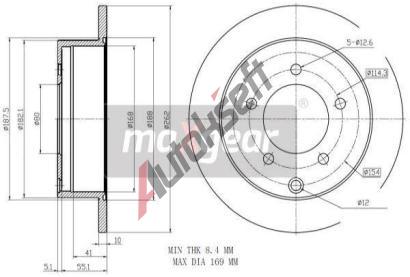 MAXGEAR Brzdov kotou - 262 mm MXG 19-2389, 19-2389