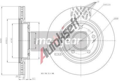 MAXGEAR Brzdov kotou - 290 mm MXG 19-2393, 19-2393