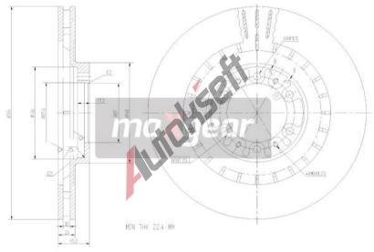 MAXGEAR Brzdov kotou - 314 mm MXG 19-2446, 19-2446