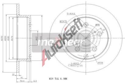MAXGEAR Brzdov kotou - 290 mm MXG 19-2453, 19-2453