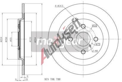MAXGEAR Brzdov kotou - 278 mm MXG 19-2477, 19-2477
