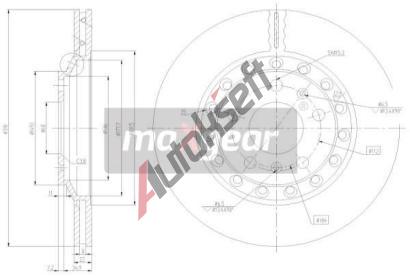 MAXGEAR Brzdov kotou - 310 mm MXG 19-2512, 19-2512