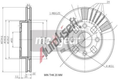 MAXGEAR Brzdov kotou - 235 mm MXG 19-2540, 19-2540