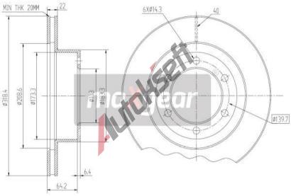MAXGEAR Brzdov kotou - 319 mm MXG 19-2549, 19-2549