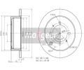 Brzdový kotouč MAXGEAR ‐ MXG 19-2557 Brzdový kotouč MAXGEAR ‐ MXG 19-2557