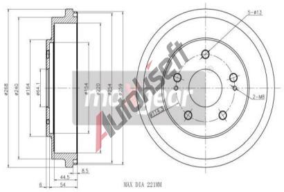 MAXGEAR Brzdov buben MXG 19-3193, 19-3193