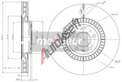 MAXGEAR Brzdov kotou - 356 mm MXG 19-3210, 19-3210