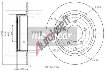 MAXGEAR Brzdov kotou - 302 mm MXG 19-3214, 19-3214