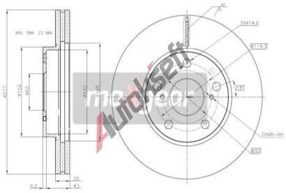 MAXGEAR Brzdov kotou - 277 mm MXG 19-3216, 19-3216