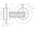 MAXGEAR Brzdov kotou - 257 mm ‐ MXG 19-3217