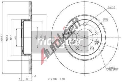 MAXGEAR Brzdov kotou - 290 mm MXG 19-3220, 19-3220