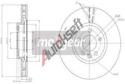 MAXGEAR Brzdov kotou - 340 mm MXG 19-3221, 19-3221