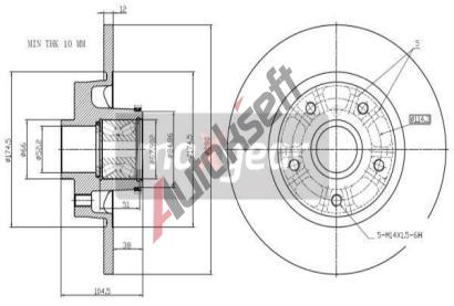 MAXGEAR Brzdov kotou - 280 mm MXG 19-3230, 19-3230