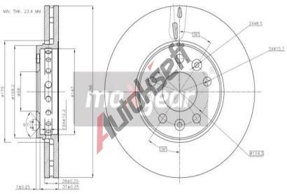 MAXGEAR Brzdov kotou - 296 mm MXG 19-3241, 19-3241