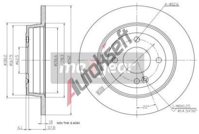 MAXGEAR Brzdov kotou - 262 mm MXG 19-3342, 19-3342