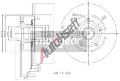 MAXGEAR Brzdov kotou - 245 mm MXG 19-3362, 19-3362