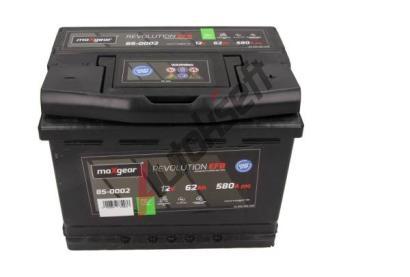 MAXGEAR 62Ah P, s.p. 580A, 12V, 242x175x190 MXG 85-0002, 85-0002