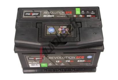 MAXGEAR 70Ah P, s.p. 650A, 12V, 278x175x175 MXG 85-0003, 85-0003