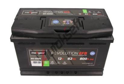 MAXGEAR 82Ah P, s.p. 800A, 12V, 315x175x190 MXG 85-0006, 85-0006