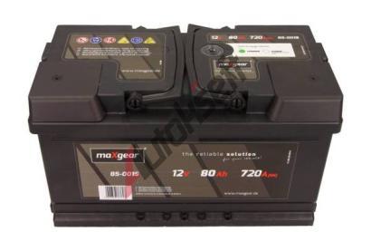 MAXGEAR 80Ah P, s.p. 720A, 12V, 315x175x175 MXG 85-0015, 85-0015