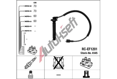 NGK Sada kabel pro zapalovn NG 0345, 0345